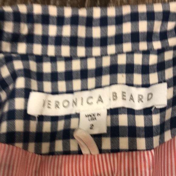 Veronica Beard Cottage Gingham Checked Blazer 2 - Picture 6 of 6
